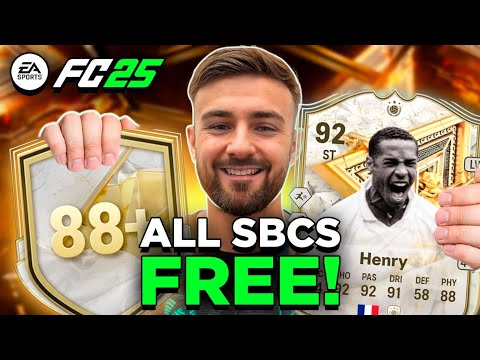 How to COMPLETE any NEW SBC FREE in FC 25 (Henry &amp; Icon Pick FREE)