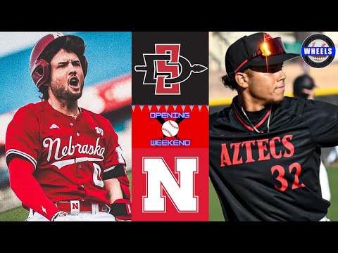 San Diego State vs #24 Nebraska | Desert Invitational | 2025 College Baseball Highlights