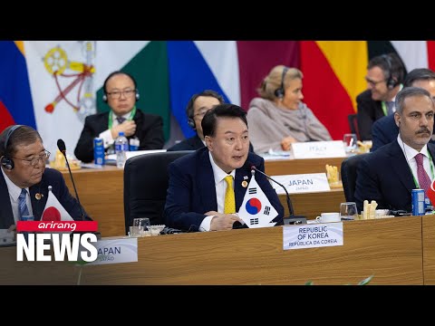 G20 Summit: Pres. Yoon calls for global solidarity against poverty &amp; hunger, Russia-North Korea ...