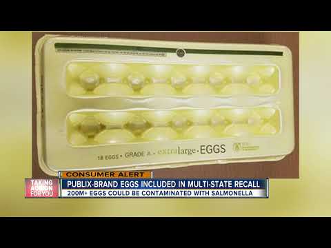 Publix 18-pack eggs added to massive egg recall due to possible Salmonella contamination