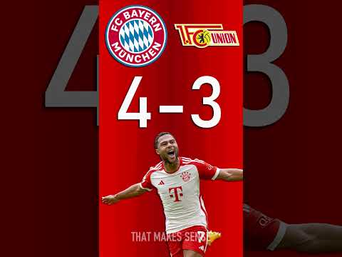 FC Bayern München vs 1. FC Union Berlin : Bundesliga Score Predictor - hit pause or screenshot