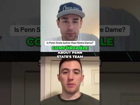 Is Notre Dame ACTUALLY better than Penn State? 🤔