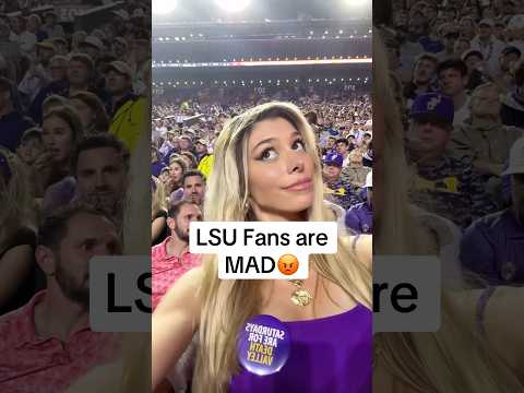 LSU Fans are MAD😳😅🏈 #shorts