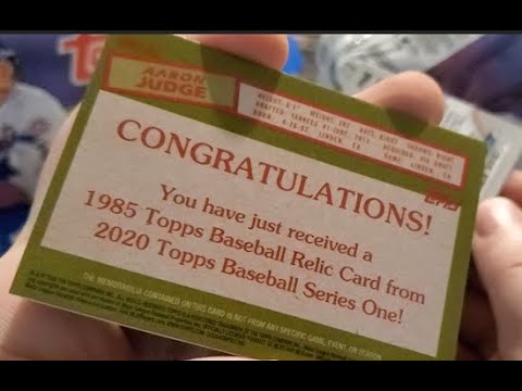 Topps 2020 Series 1 Hobby Jumbo box break. AUTO! RC! 2 Relic!