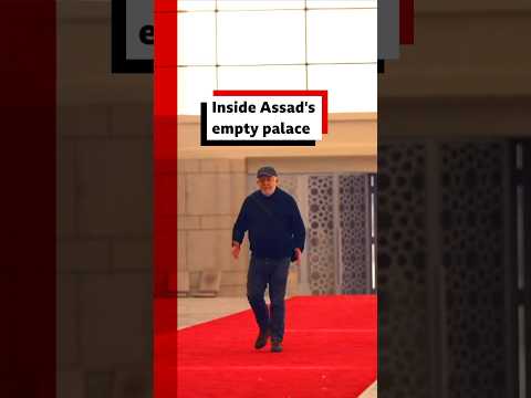 BBC News goes inside former Syrian President Bashar al Assad&#039;s empty palace. #Syria #BBCNews