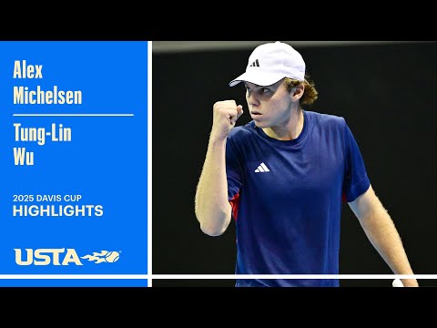 Alex Michelsen vs. Tung-Lin Wu Highlights | 2025 Davis Cup