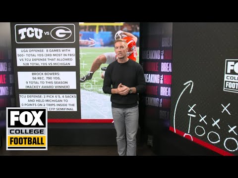 Can Brock Bowers and Georgia&#039;s offense over power TCU&#039;s defense? | Breaking The Huddle