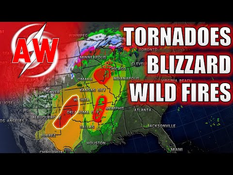 Severe Storms, Blizzard Conditions, and Fire Weather to Overspread the United States