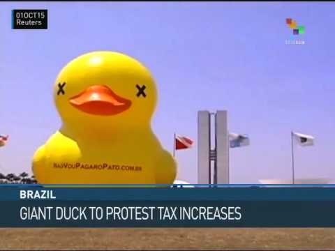 Brazil: 12-Meter Duck Protests Tax Increases
