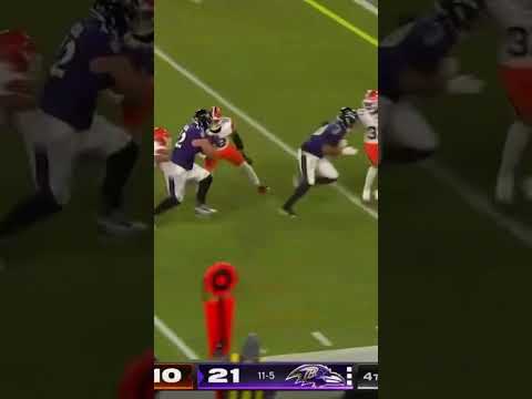 RAVENS FULLBACK PATRICK RICARD RECEPTION VS CLEVELAND