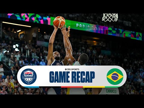 Kevin Durant BREAKS USA Basketball SCORING RECORD, CRUSHES Brazil in Quarterfinals | CBS Sports