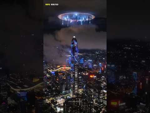 A Spectacular New Year Drone Fireworks show #shorts