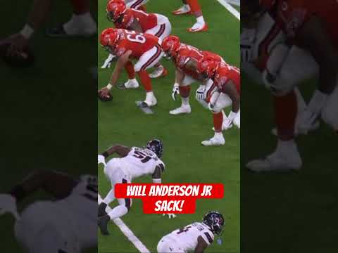 Will Anderson Jr Sack! #nfl #nflnews #nflupdates #houstontexans #cjstroud #shorts #football #fyp