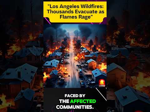 &quot;Los Angeles Wildfires: Thousands Evacuate as Flames Rage