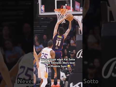 Never forget when Kai Sotto and the Adelaide 36ers beat the Phoenix Suns 😉 #nbl #kaisotto #nba #usa