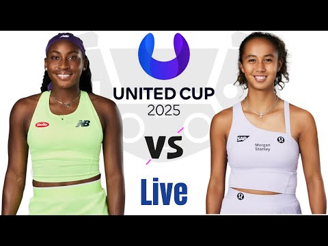 Coco Gauff vs Leylah Fernandaz | United Cup 2025 Live